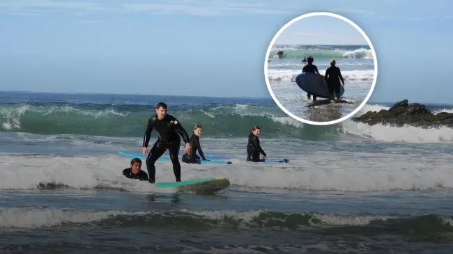 Practica en clases privadas y anima a surfea en playas con las mejores condiciones en Todos Los Santos en Baja California Sur Foto: Tripavisor