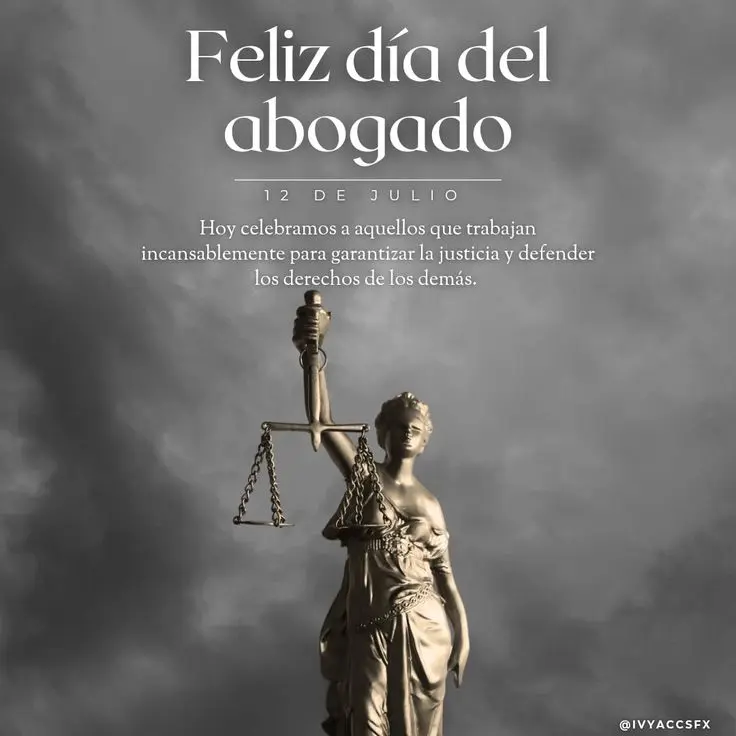 Imagen para felicitar por el Día del Abogado. Foto: Pinterest Imagen para felicitar por el Día del Abogado. Foto: Pinterest.