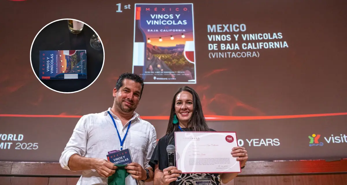 Estos son todos los detalles acerca del premio por la guía sobre vinos y vinícolas de Baja California. Foto: Cortesía.