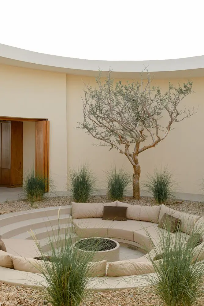 imagen recuadro Patio circular el corazón de Casa Suna Foto: Luz Imelda Castillo