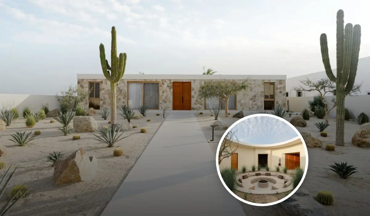 Casa Suna una obra de arte de la arquitectura que trasmite un entorno desértico y un descanso frente al mar Foto: Luz Imelda Castillo