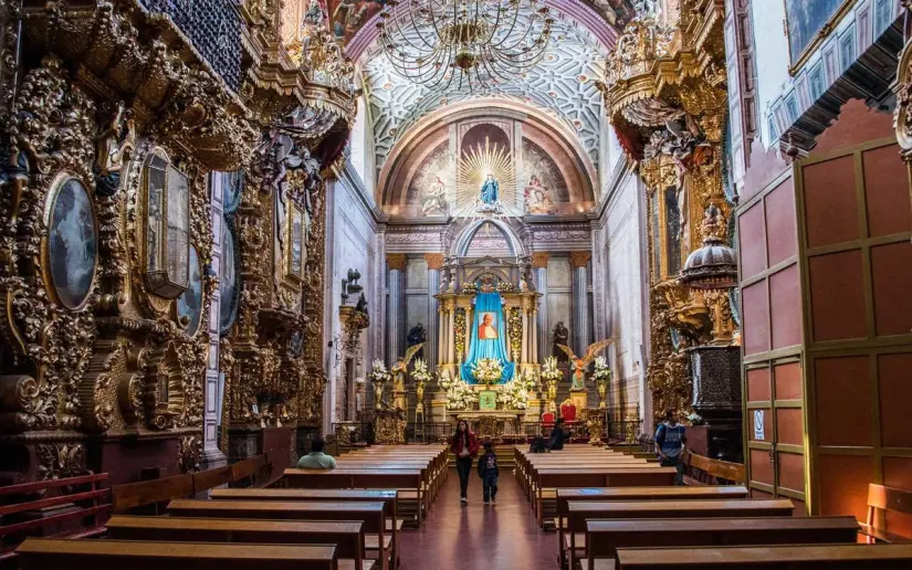 imagen recuadro Templo de Santa Rosa de Viterbo Foto: México Desnocoido