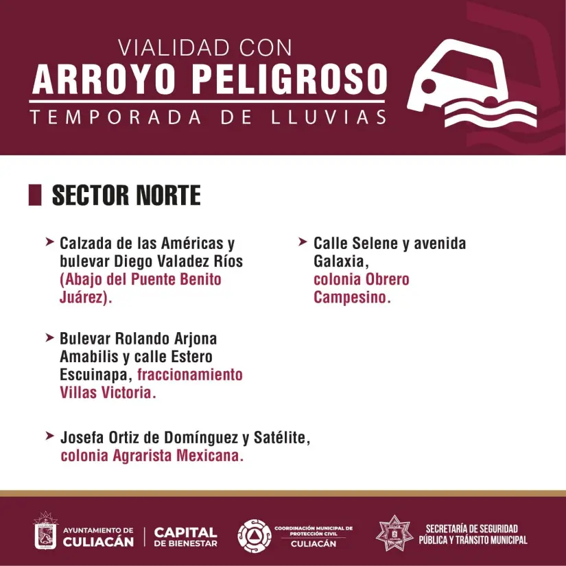 Sector norte de Culiacán. Foto: PC
