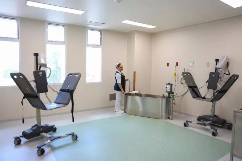 Así son las nuevas áreas del Hospital Pediátrico en Sinaloa. Foto: Cortesía