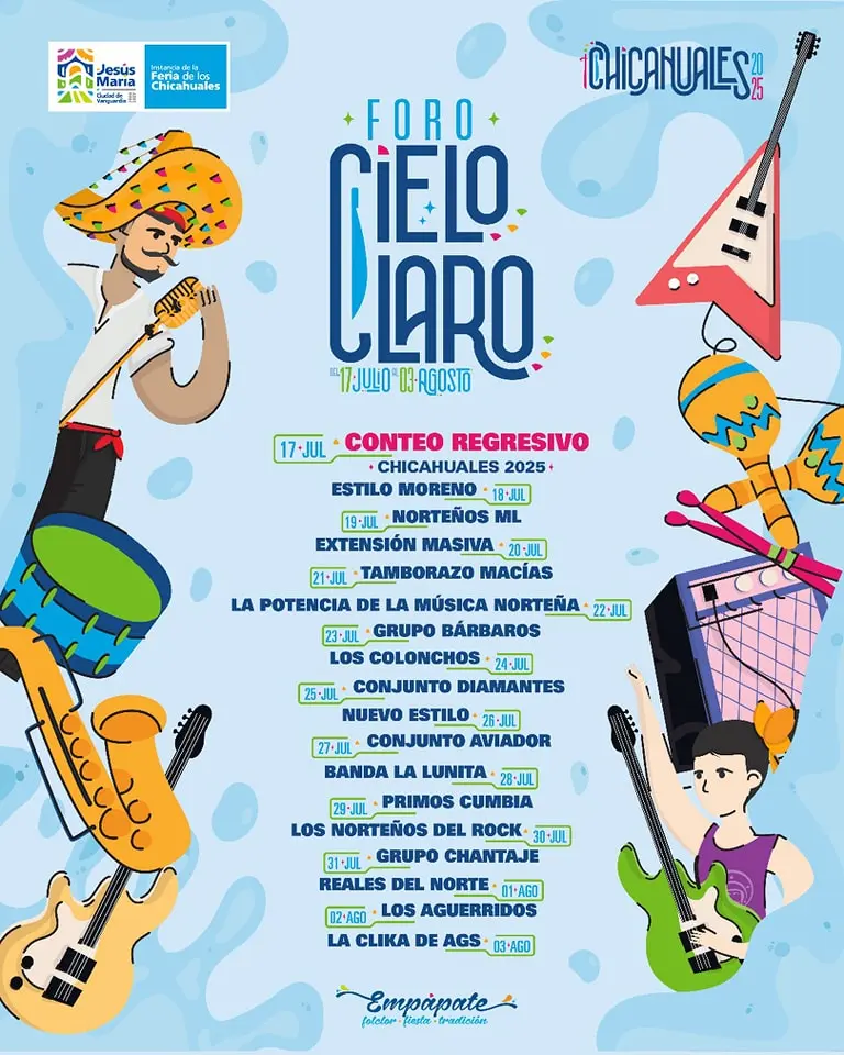 imagen recuadro Cartelera de actividades del a Feria de los Chicahuales 2025 Foto: Facebook oficial