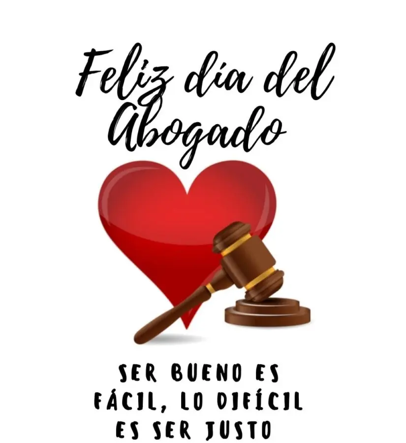 Lindo mensaje para felicitar a tu pareja en el Día del Abogado. Lindo mensaje para felicitar a tu pareja en el Día del Abogado. Foto: Pinterest