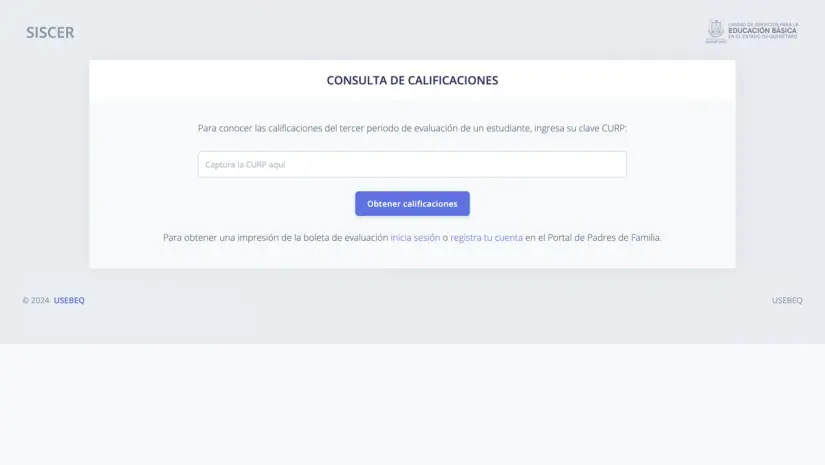 Sigue los pasos para consultar la boleta de calificaciones en línea. Foto: captura de pantalla Sigue los pasos para consultar la boleta de calificaciones en línea. Foto: captura de pantalla.