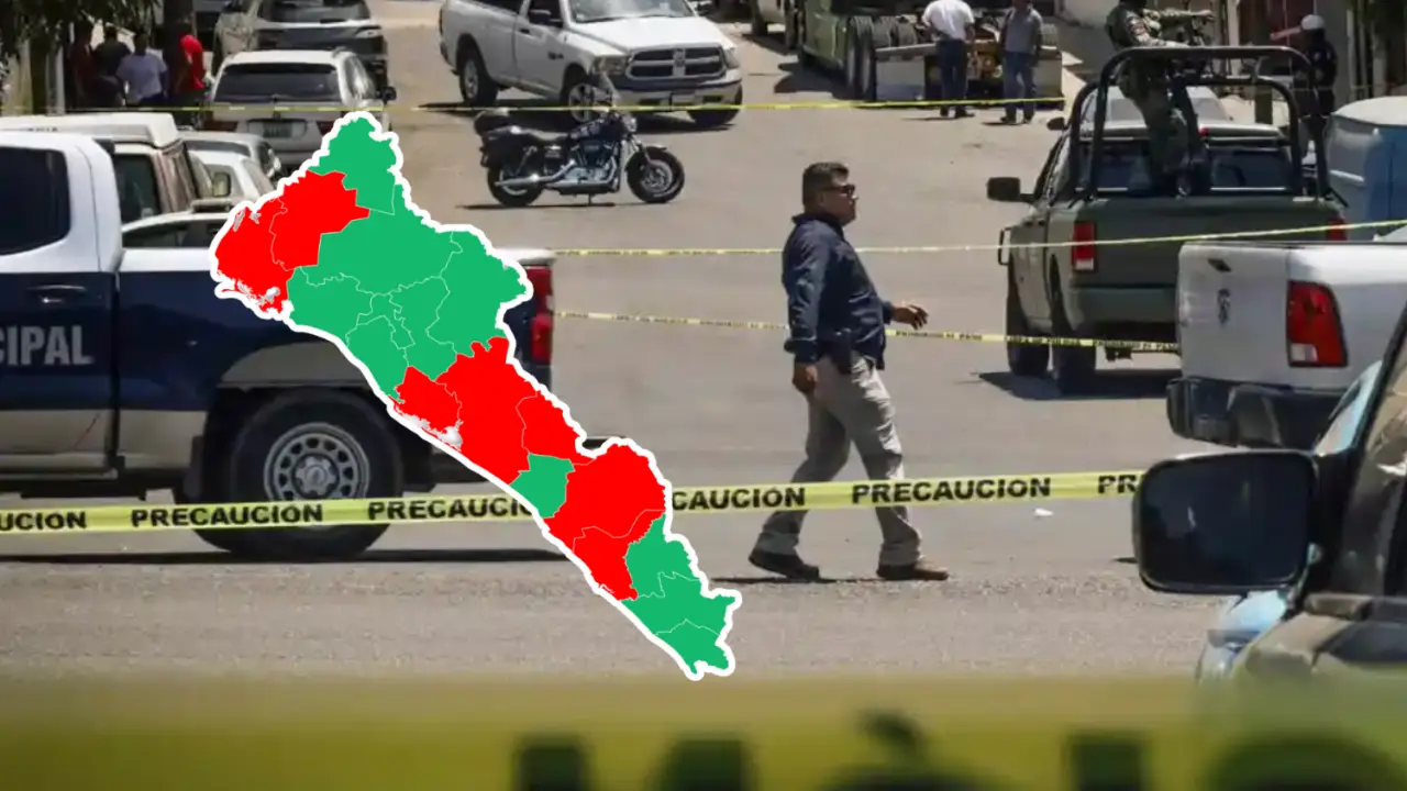 Policía Estatal y Ejercito México resguardan escena del crimen Culiacán. Foto: Cortesía
