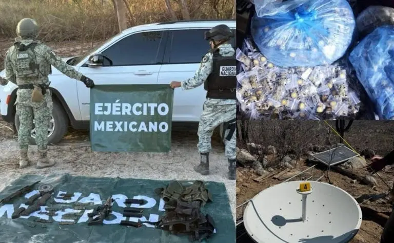 imagen recuadro Decomiso de drogan y armamento de fuego Foto: msm