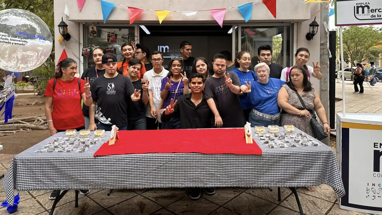 En el Mercadito de la Inclusión, todos los jóvenes que trabajan ahí se sienten autosuficientes y productivos.