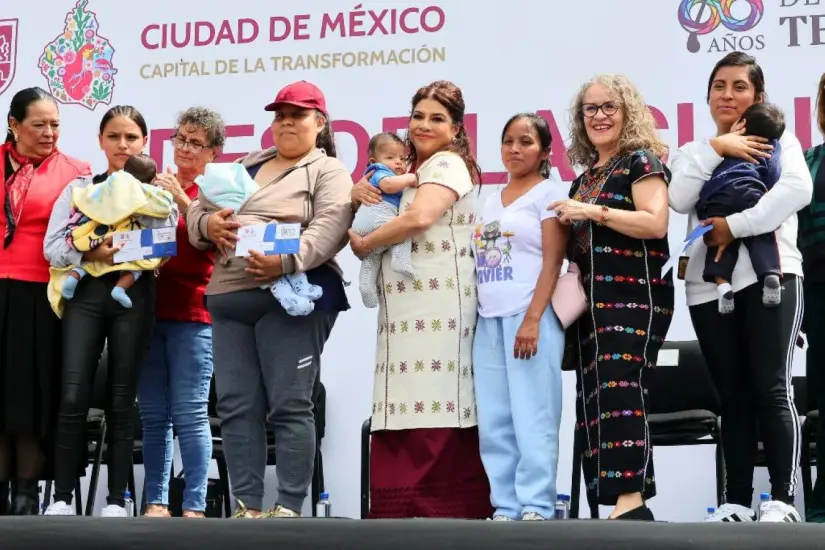 Pago del programa Desde la Cuna en CDMX. Foto: Cortesía
