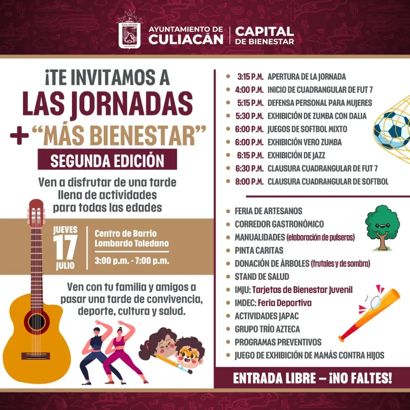 Asiste con tu familia y disfruta de la variedad de actividades en la celebración de la segunda edición de Más Bienestar. Foto: Cortesía. Asiste con tu familia y disfruta de Más Bienestar. Foto: Cortesía.
