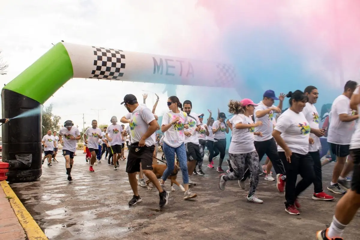 Carrera de Colores en Aguascalientes 2025. Foto: Cortesía