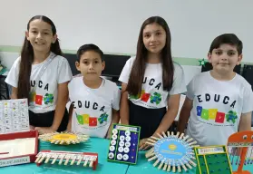 Con Educa Play, Devani, Diego, Alisson y Damián convierten el juego en aprendizaje