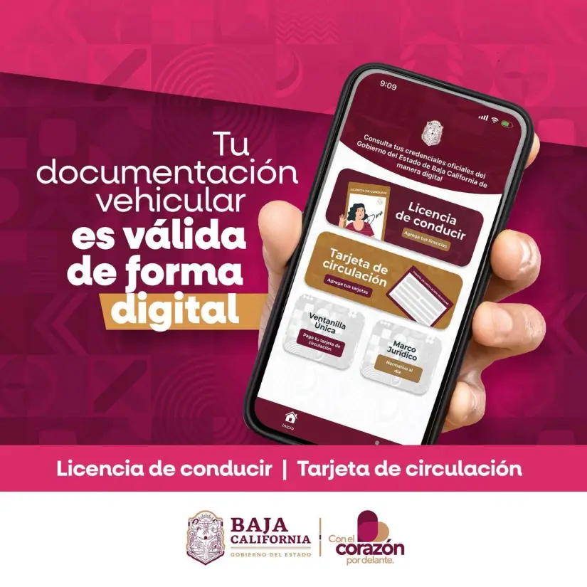 Licencia de conducir de Baja California. Foto: Cortesía Licencia de conducir de Baja California. Foto: Cortesía