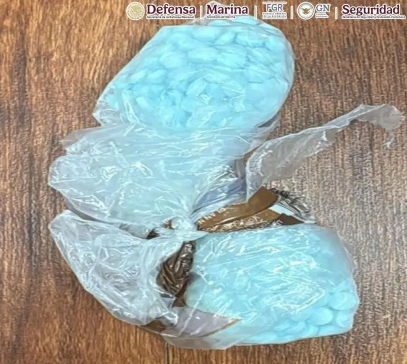 Pastillas de fentalinas aseguradas al“El Mero Mero”. Foto Cortesía Pastillas de fentalinas aseguradas al“El Mero Mero”. Foto Cortesía