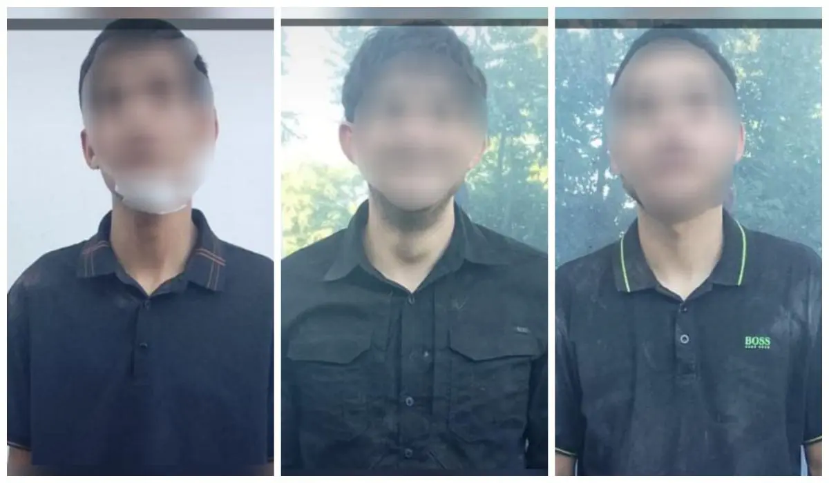 Tres hombres detenidos.