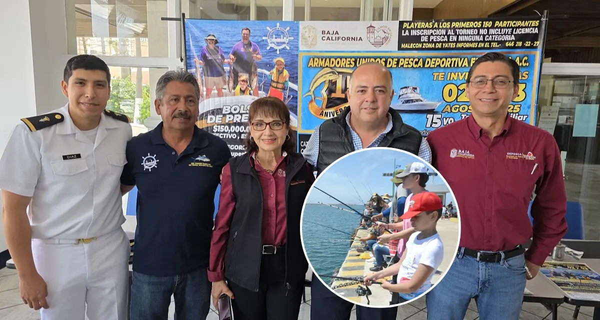 Participa en la XV Edición del Torneo Familiar de Pesaca Deportiva de Ensenada. Foto:Cortesía.