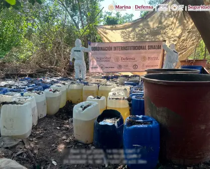 Navolato: destruyen seis narcolaboratorios y aseguran 4 toneladas de metanfetamina; golpe al narco supera los 1,350 millones de pesos