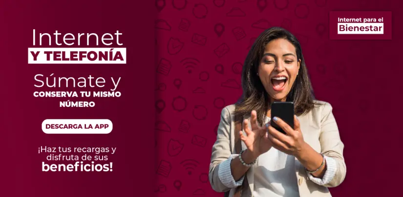 De está manera puedes contratar el servicio de Internet del Bienestar desde tu celular. Foto: Cortesía.