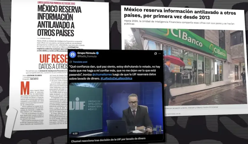 Mentiras sobre reserva de información antilavado. Imagen. Mañanera del Pueblo. Mentiras sobre reserva de información antilavado. Imagen. Mañanera del Pueblo.