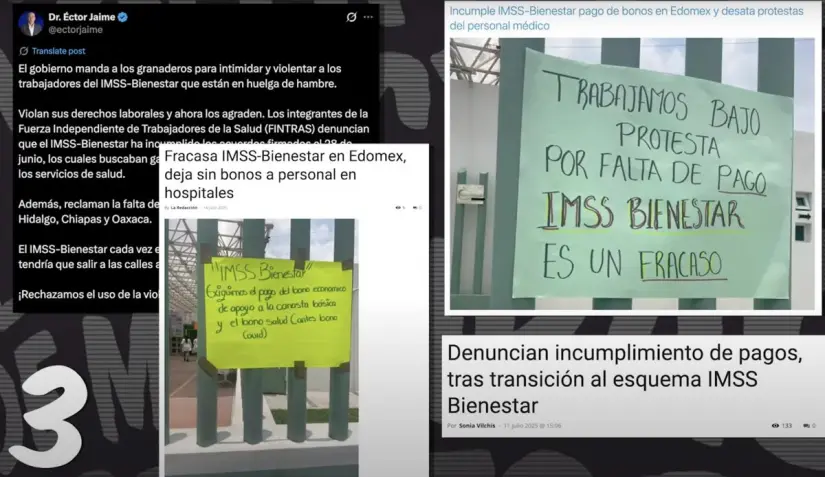 Mentiras sobre falta de pagos en IMSS. Imagen. Mañanera del Pueblo. Mentiras sobre falta de pagos en IMSS. Imagen. Mañanera del Pueblo.