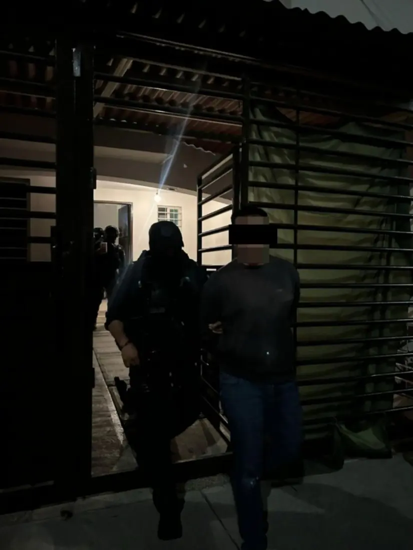Otro de los detenidos en la casa de Los Murales. Foto:Cortesía Otro de los detenidos en la casa de Los Murales. Foto:Cortesía
