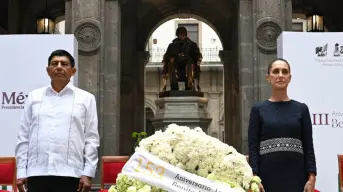 Claudia Sheinbaum encabeza homenaje a Benito Juárez por 153 aniversario luctuoso