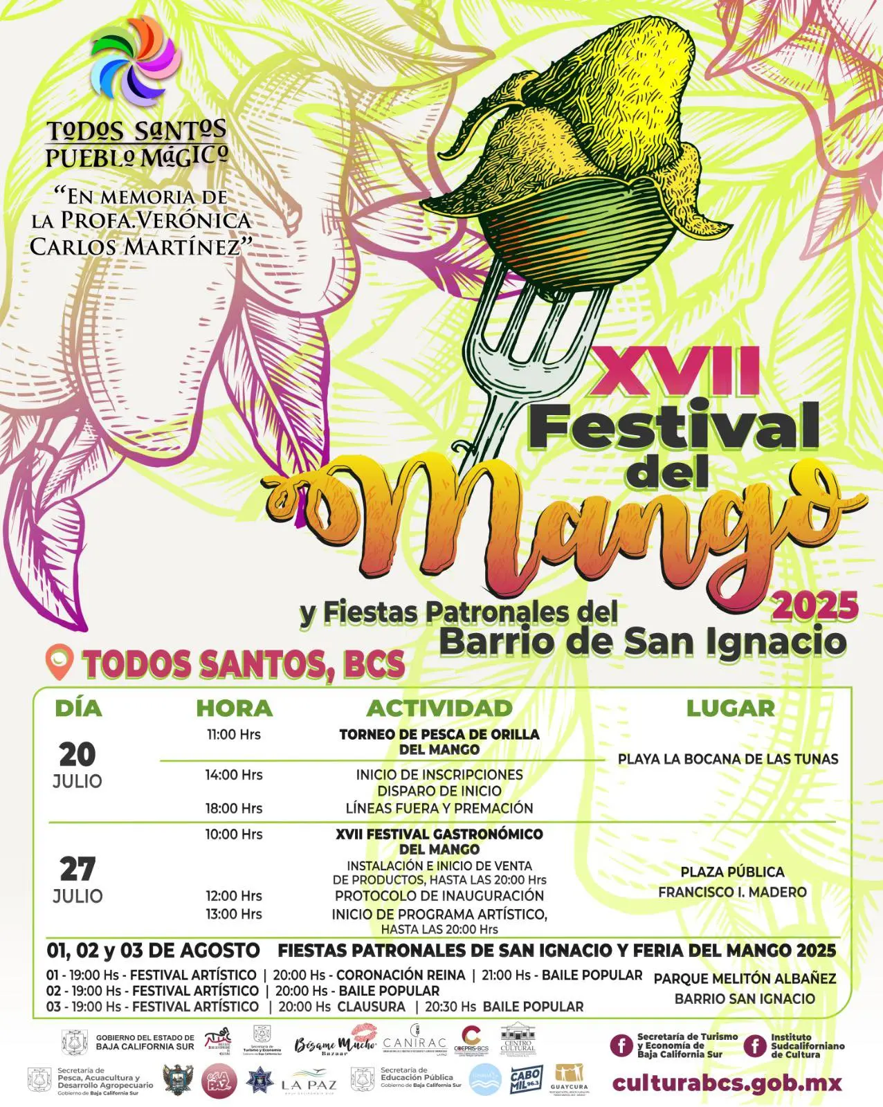 Programa de actividades del Festival del Mango de Todos Santos 2025 Programa de actividades del Festival del Mango de Todos Santos 2025. Foto: Cortesía