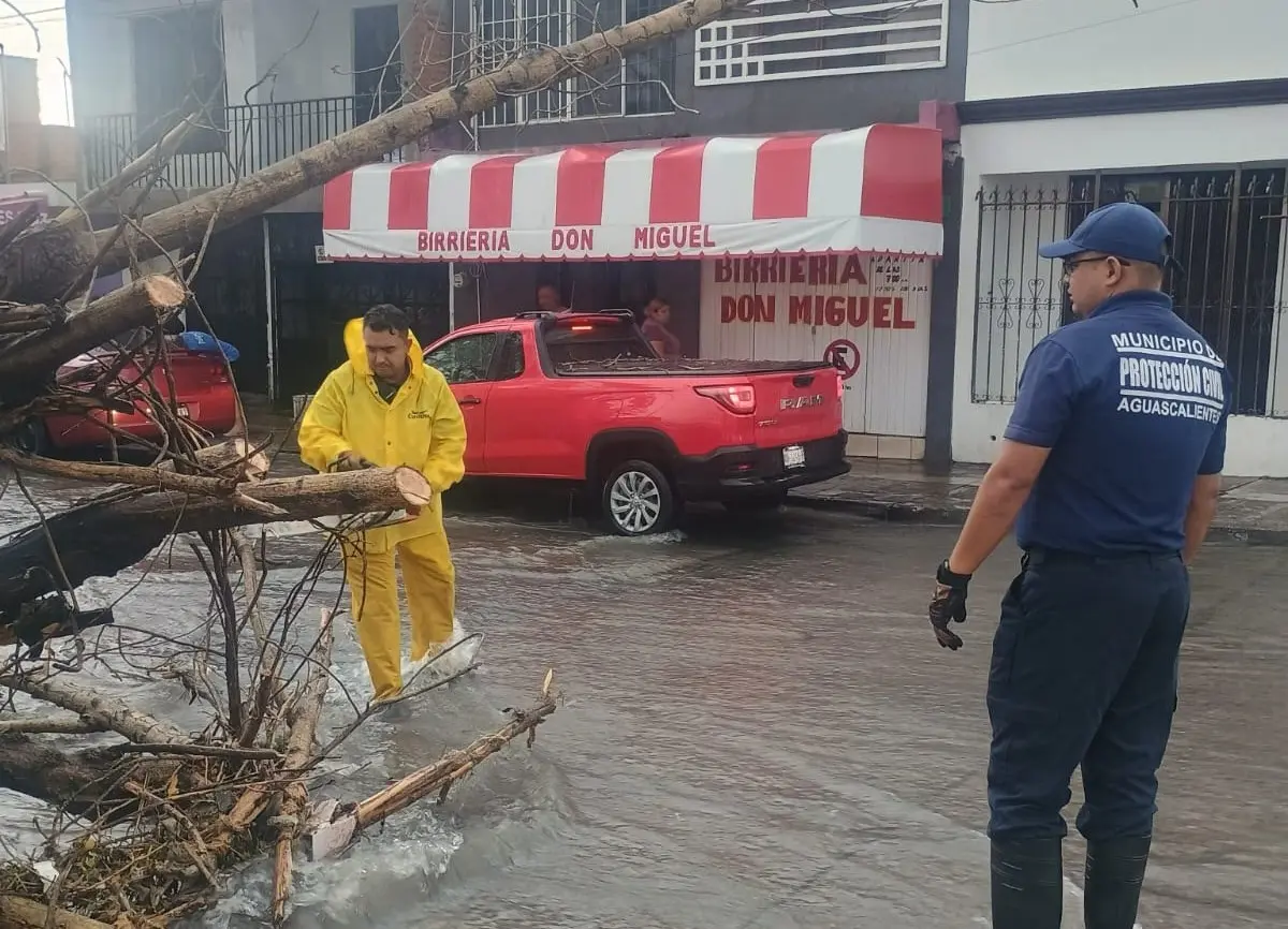 Fin de semana de lluvias en Aguascalientes. Foto: Cortesía