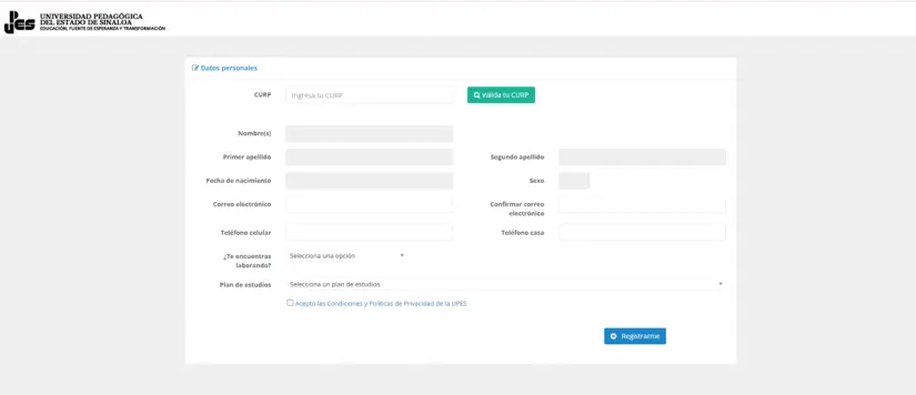 Sitio web oficial de la UPES, donde podrás realizar tu registro en la Licenciatura en Educación Primaria en línea. Foto: Cortesía. Sitio web oficial de la UPES, donde podrás realizar tu registro en la Licenciatura en Educación Primaria en línea. Foto: Cortesía.