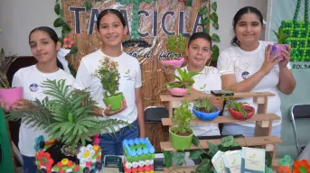 Creatividad infantil florece en macetas recicladas hechas con amor y propósito en Culiacán