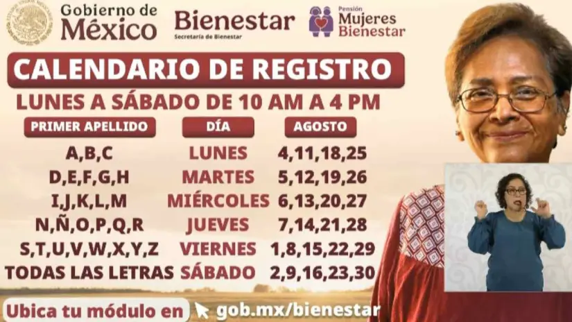 Pensión Mujeres Bienestar adelanta inscripción a 60 años Calendario de fechas. Foto: Gob. de México