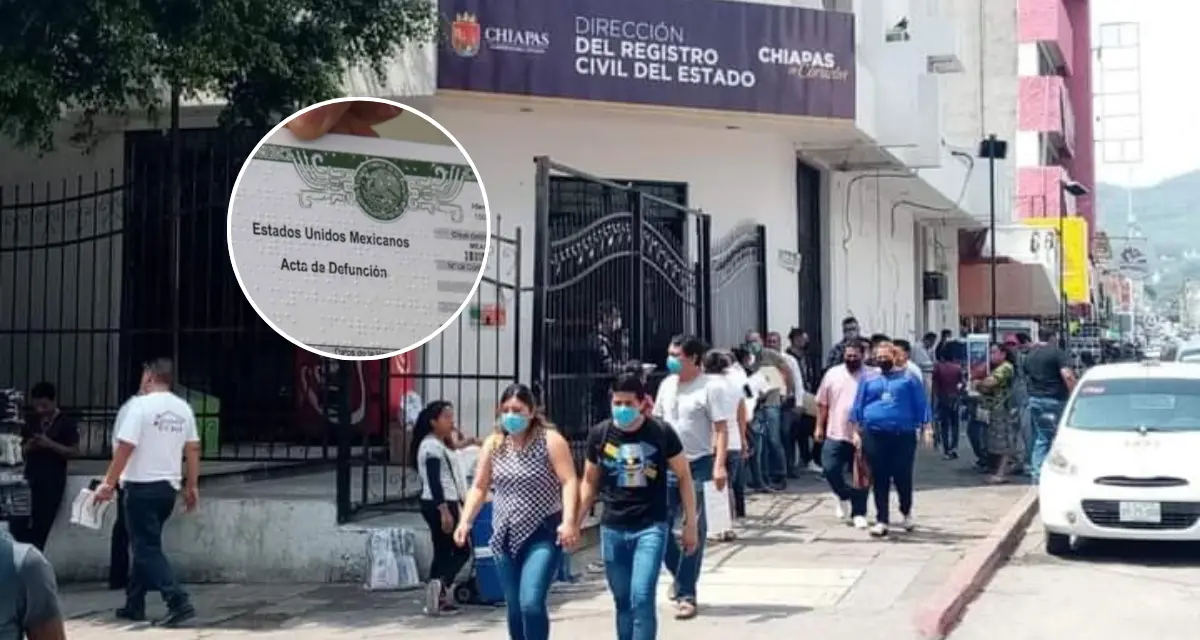 Informate como puedes registrar el acta de defunción en Chiapas. Foto: Cortesía.