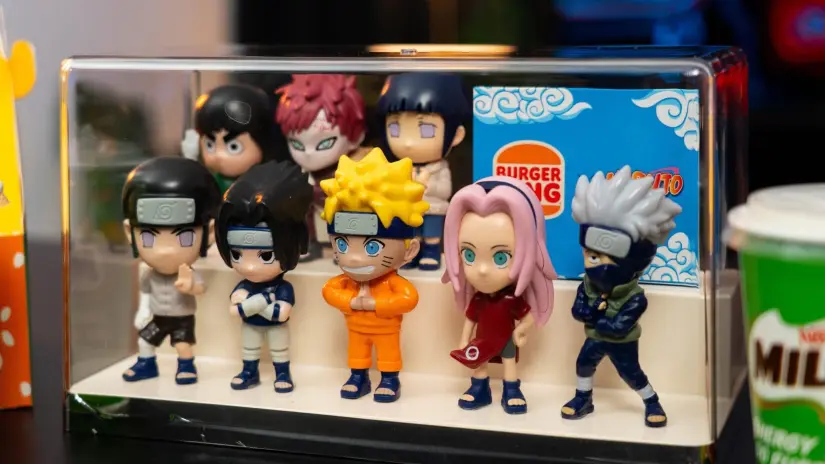 Figuras del combo de Natuto en Burger King. Foto: Coleccionables de Cine y Más