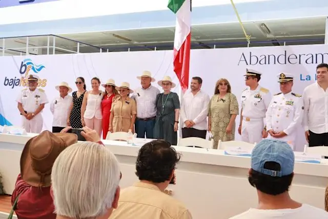 Autoridades del gobierno de Baja California Sur estuvieron presentes en la inauguración del nuevo ferry Cabo Star. Foto: Cortesía. Autoridades del gobierno de Baja California Sur estuvieron presentes en la inauguración del nuevo ferry Cabo Star. Foto: Cortesía.