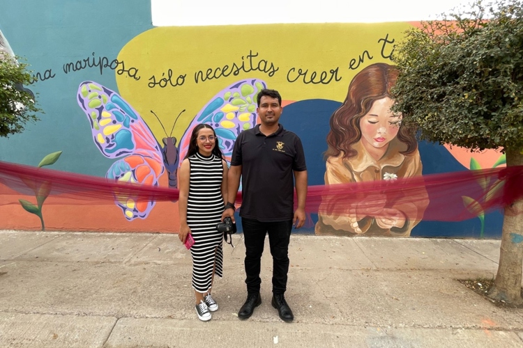 Colores que inspiran libertad: develan mural colectivo en el Parque Valle Real