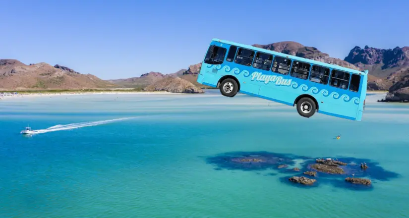 Llega a las playas de La Paz con el transporte público 