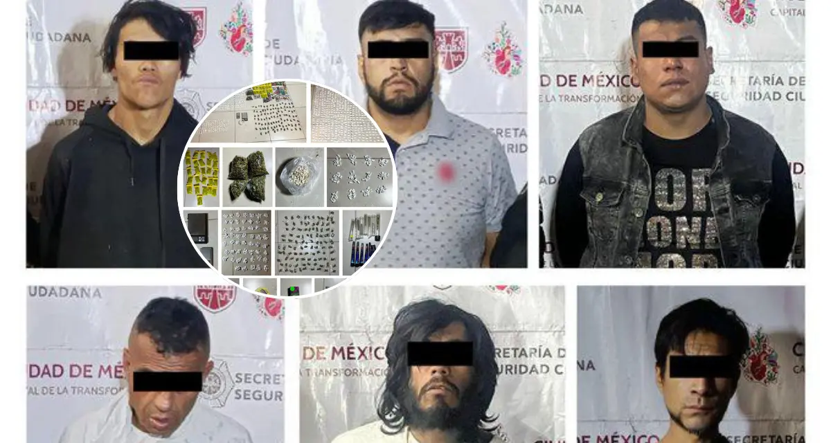 Eran seis hombres los que vendian dulces en la Av. Venustiano Carranza. Foto: Cortesía.
