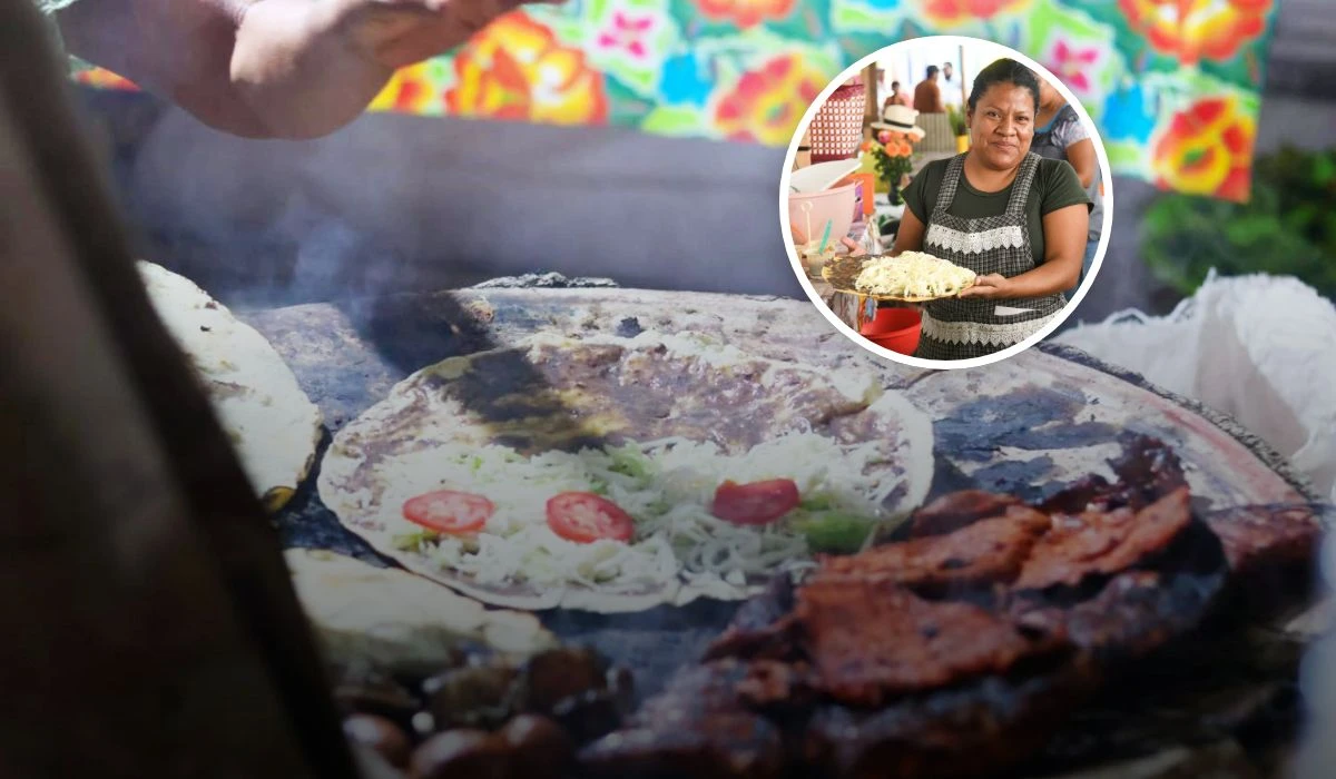 Feria de la Tlayuda 2025 en Oaxaca un emblemático Platillo hecha por mujeres Foto: H. Ayuntamiento de San Antonio de la Cal. 2023-2025 (Facebook)