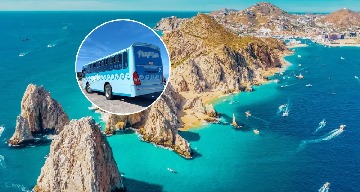 Playa Bus el transporte público más eficiente para disfrutar de las playas de La Paz, Baja California Sur. Foto: Cortesía.