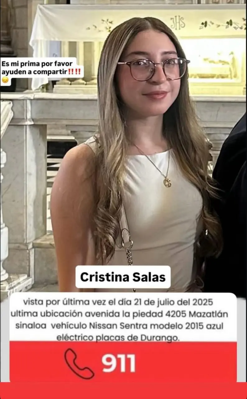 Cuatro mujeres jóvenes desaparecen en Mazatlán el pasado lunes 21 de julio Fotografía de María Cristina Pérez Salas. Foto: Internet