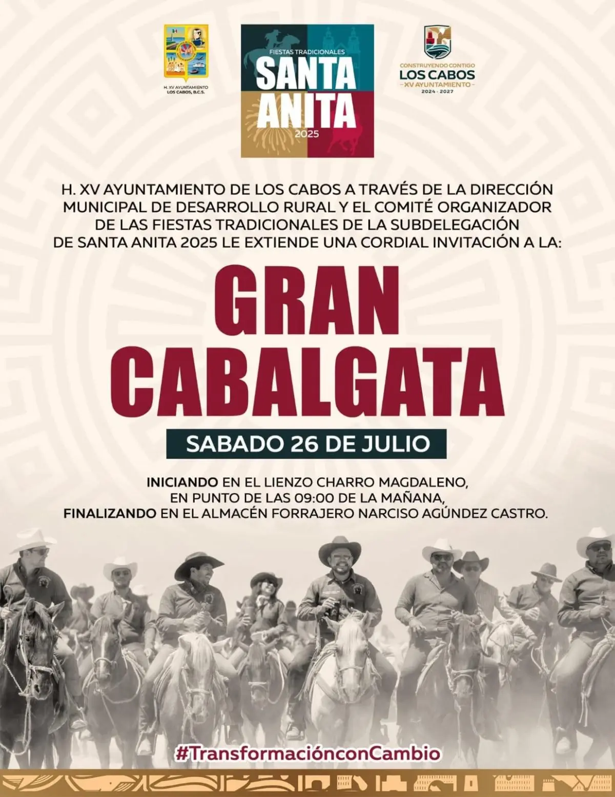 Horario de la Cabalgata de las Fiestas Tradicionales de Santa Anita. Foto: Cortesía