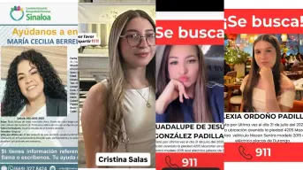 Reportan desaparición de cuatro mujeres jóvenes en Mazatlán el lunes