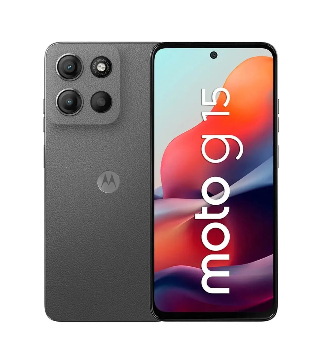 Motorola Moto G15 con pantalla de 6,7 pulgadas. Foto: Cortesía