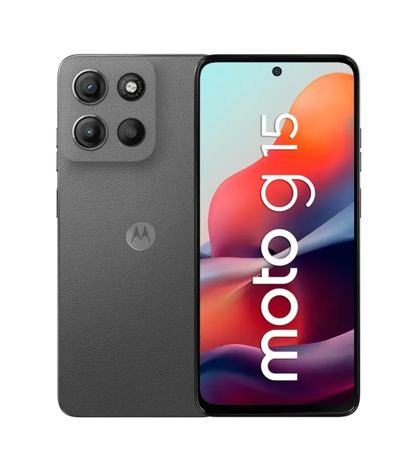 Motorola Moto G15 con pantalla de 6,7 pulgadas. Foto: Cortesía