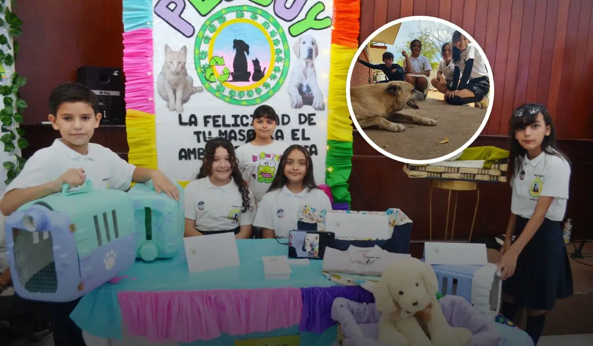 Pet Joy florece en la primaria 20 de Noviembre en la colonia Libertad: niñez que sueña, recicla, cuida al planeta y a sus mascotas Foto: Juan Madrigal