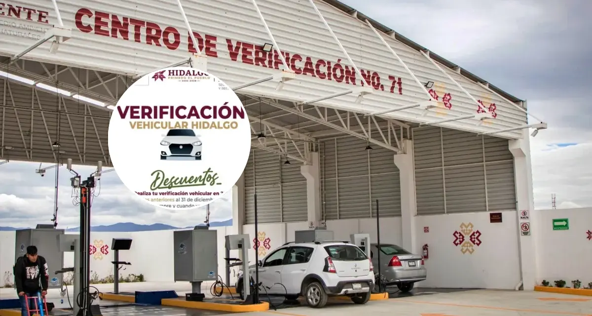 Verificación vehicular en Hidalgo. Foto: Cortesía.