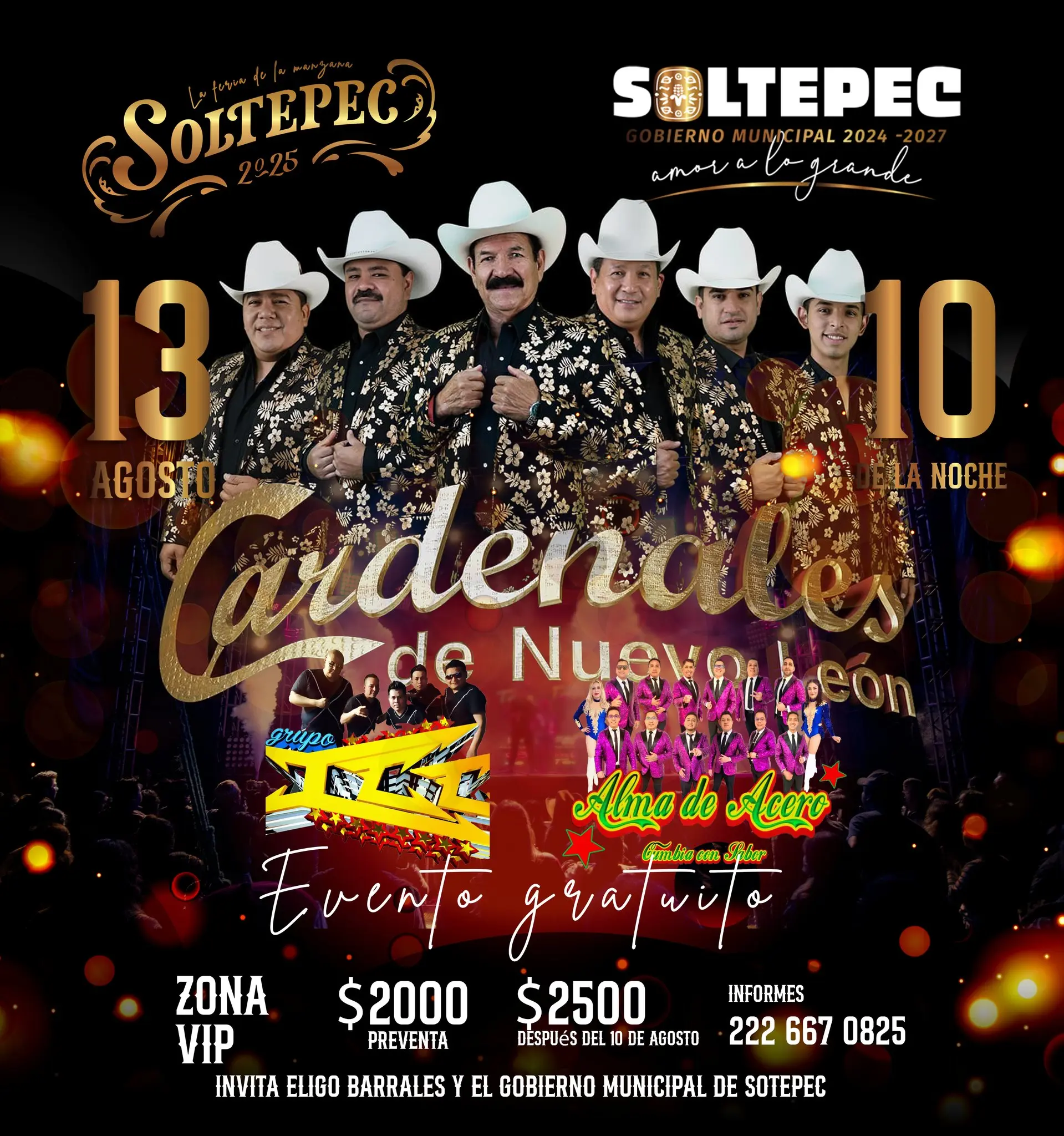 Baile en la Feria de la Manzana de Soltepec 2025, en Puebla. Foto: Cortesía