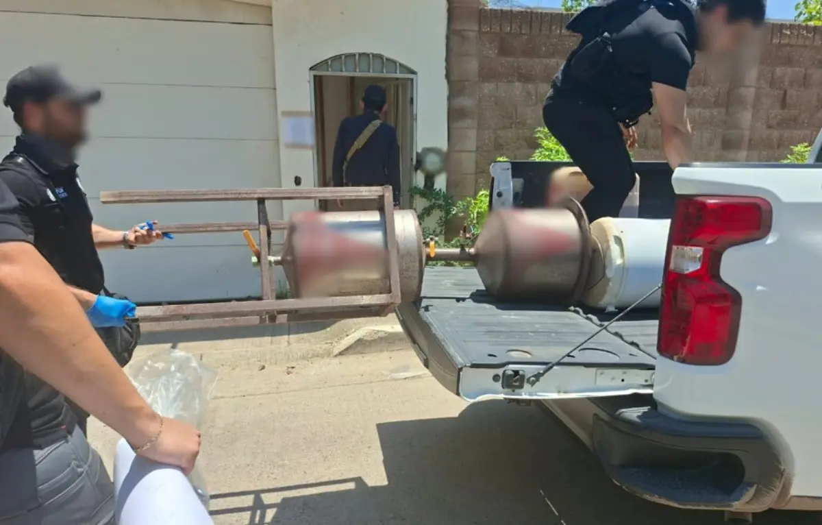 El costo de la droga asegurada se estima en 54 millones de pesos. Foto: SSPC